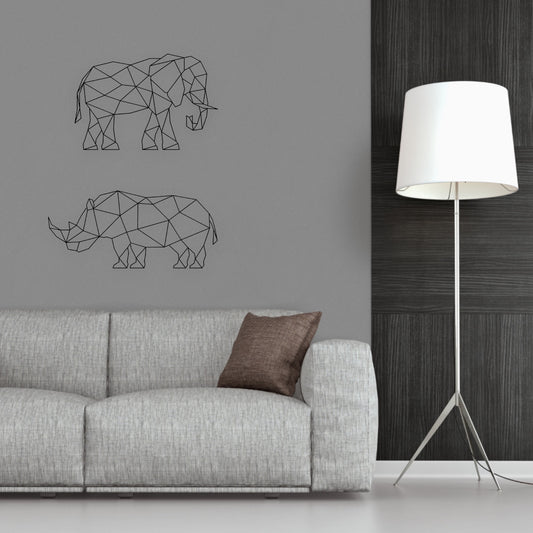 3D Nashorn aus Holz