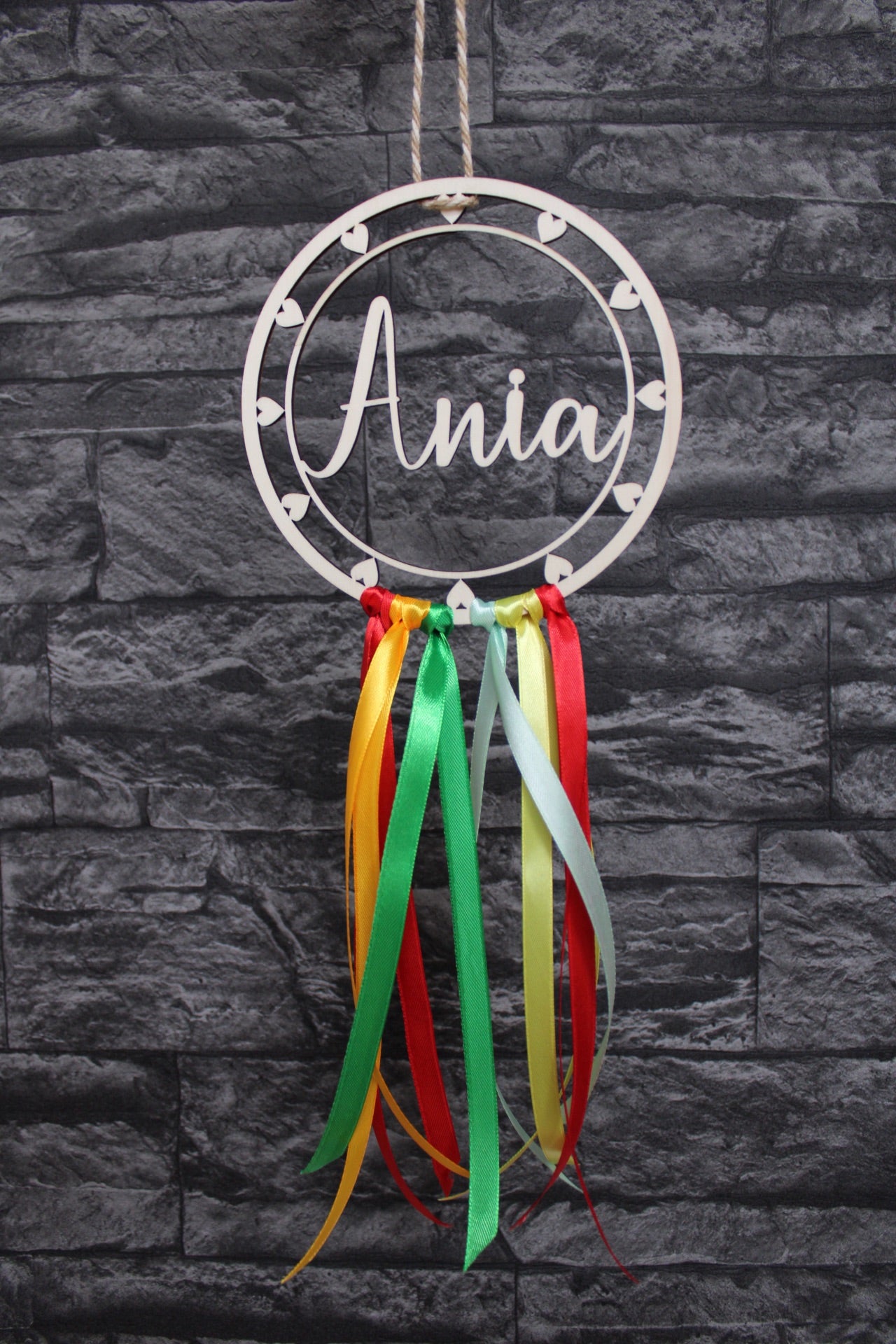 Traumfänger Herz mit Wunschname