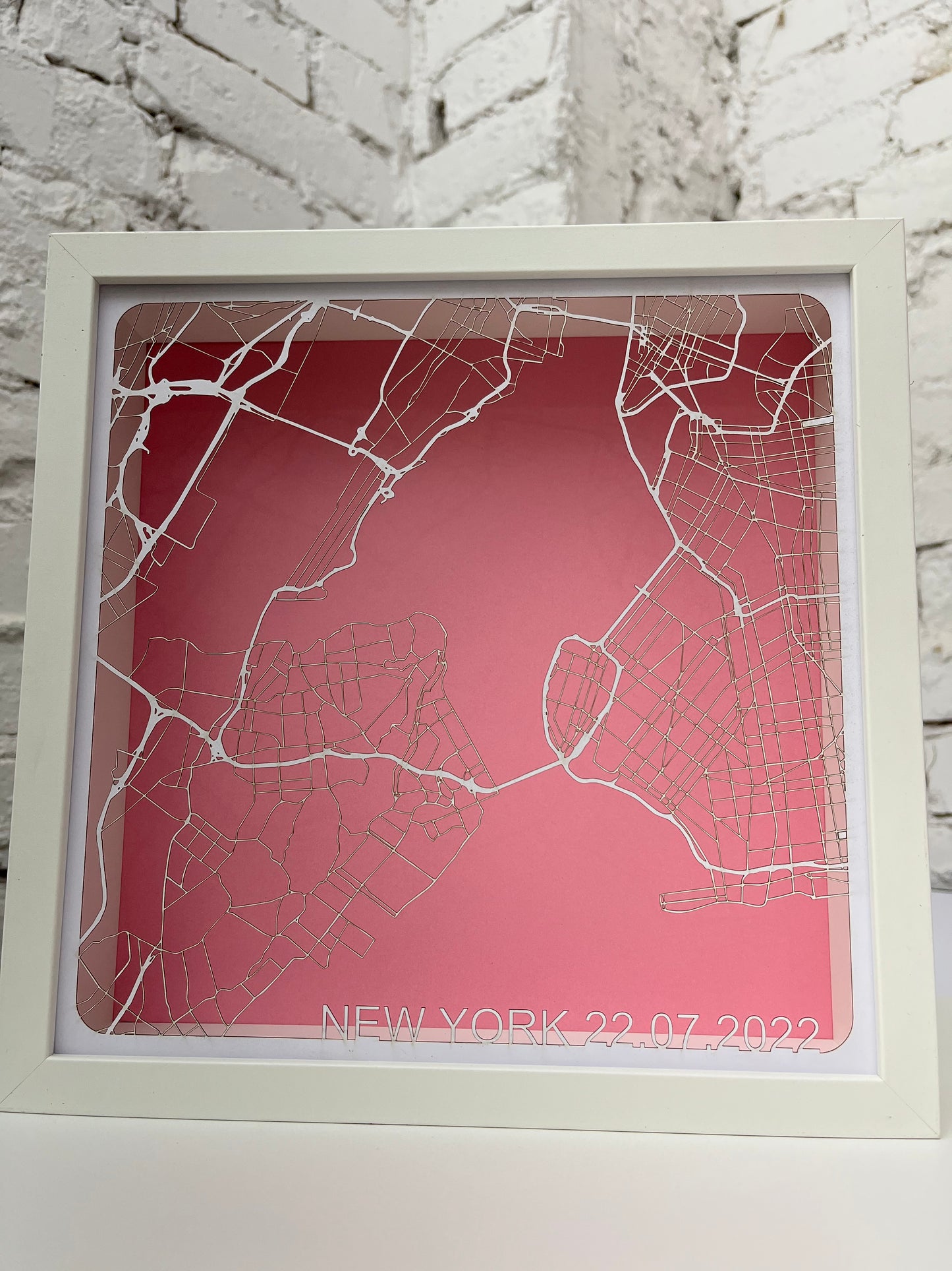 Stadtplan aus Papier / Papercut