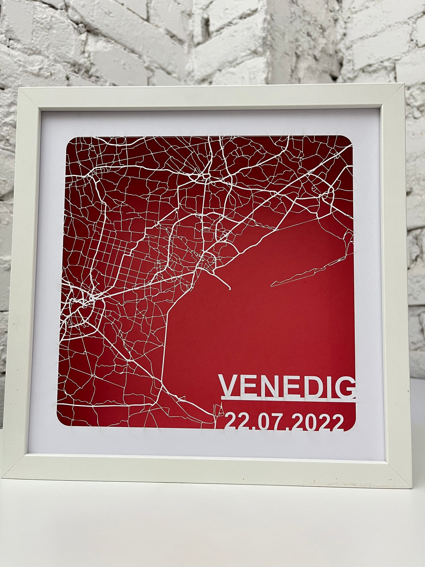 Stadtplan aus Papier / Papercut