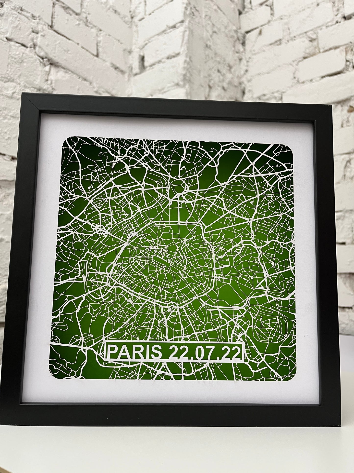 Stadtplan aus Papier / Papercut